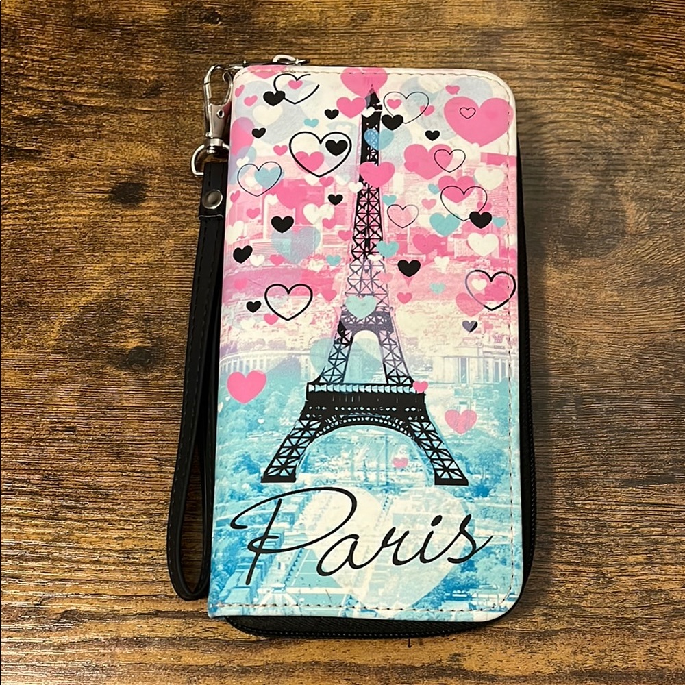 Claire's Pink and Blue Eiffel Tower Phone Case